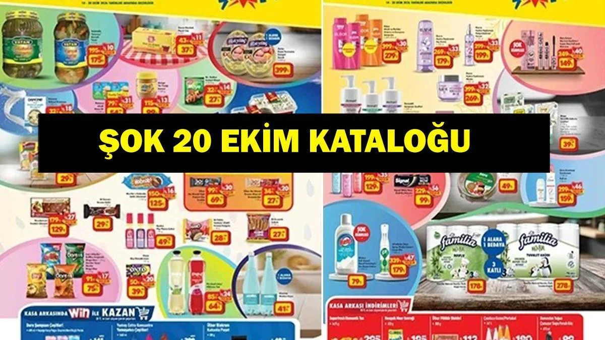 ŞOK 20 Ekim kataloğunda öne çıkan fırsatlar