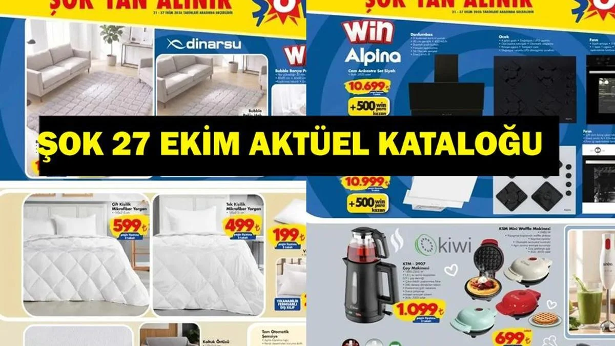 ŞOK 27 Ekim kataloğunda hangi ürünler var?