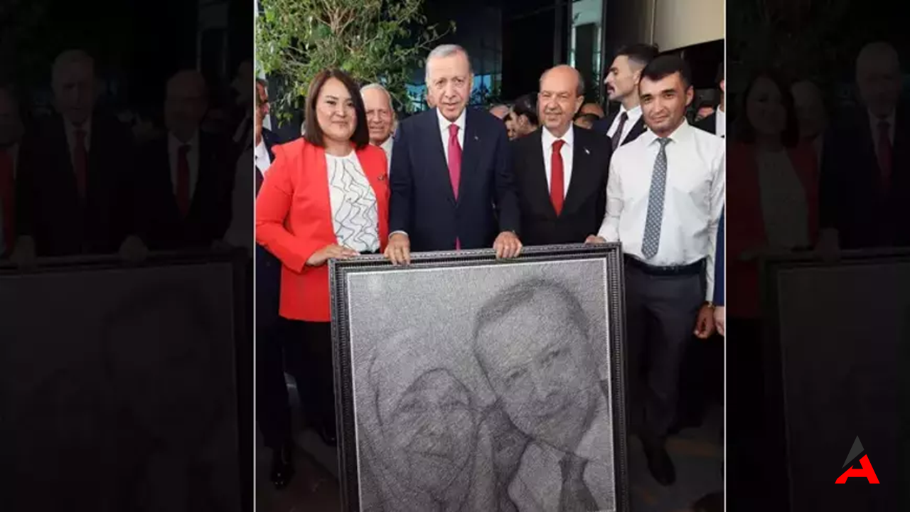Cumhurbaşkanı Erdoğan'a Kuzey Kıbrıs'ta Anlamlı Hediye