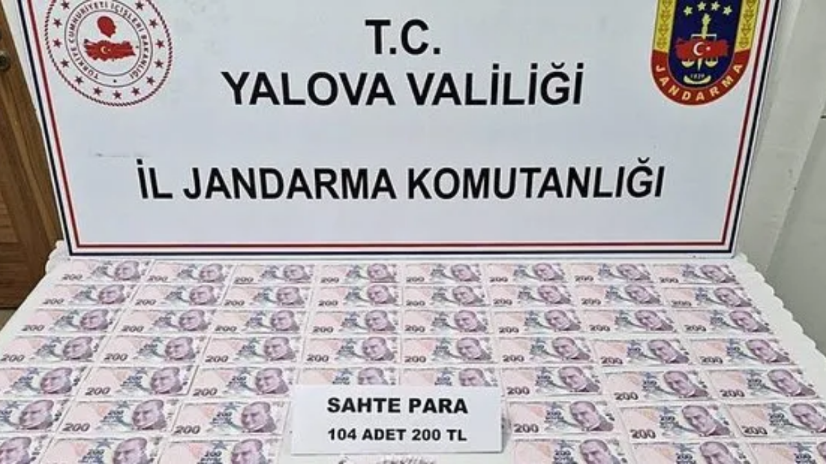 Yalova Sahte Para Operasyonu Yapıldı! Toplamda 20 Bin 800 TL Ele Geçirildi!