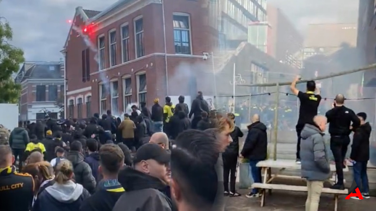 Fenerbahçe - Twente Maçı Öncesi Hollanda'da Taraftarlar Arasında Büyüyen Kavga: Yaralılar ve Gözaltılar!